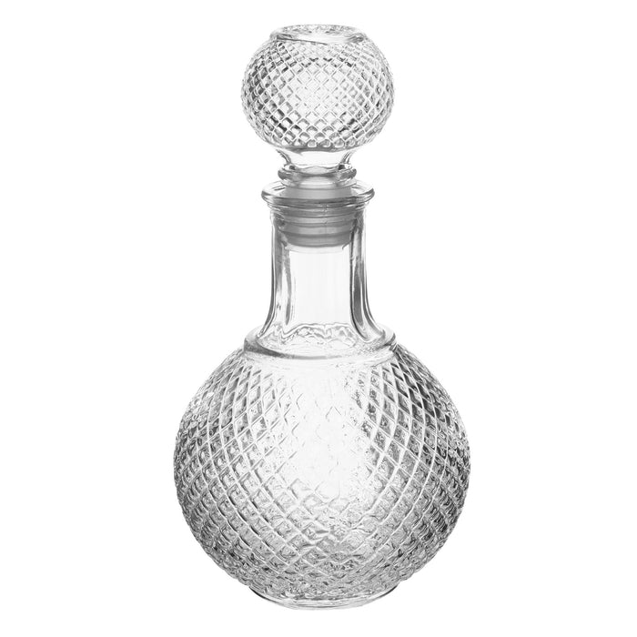European Glass Bottle with Airtight Stopper, Liquor Decanter