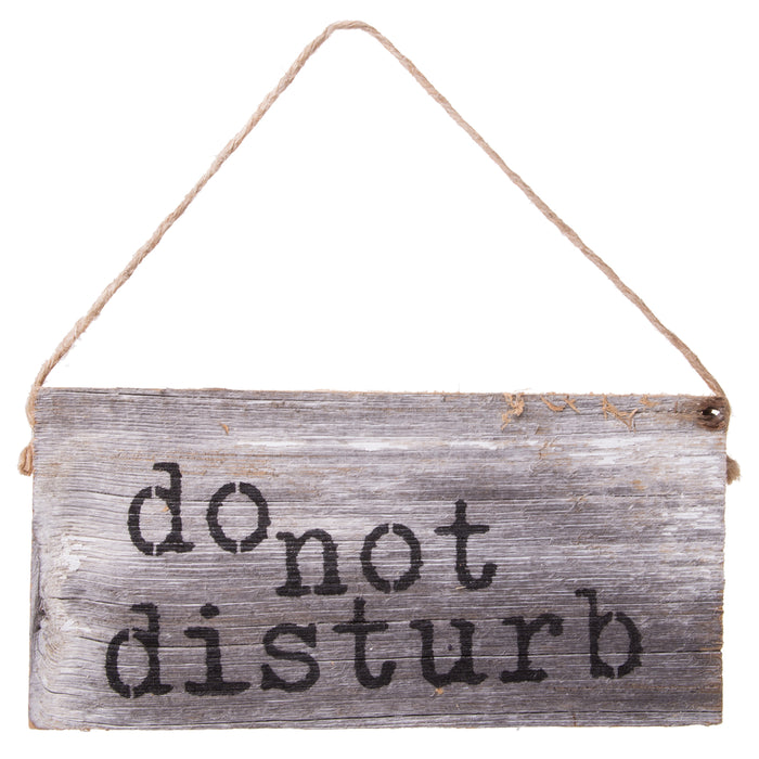 Second Nature By Hand 6x3 Inch Reclaimed Wood Art, Decorative Handcrafted Sign β DO NOT Disturb