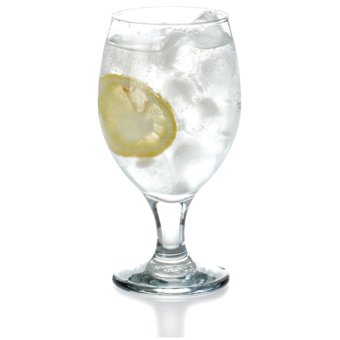 Red Co. Belluno Classic Clear Glasses for Water, Juice, Liquor - Wine Goblets - Set of 4 (13.5 Ounces)