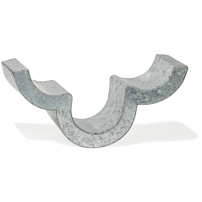 Red Co. Galvanized Metal Cloud Toilet Paper Holder - Bathroom Tissue Wall-Mounted Shelf Storage Rack Decor - 13β Length