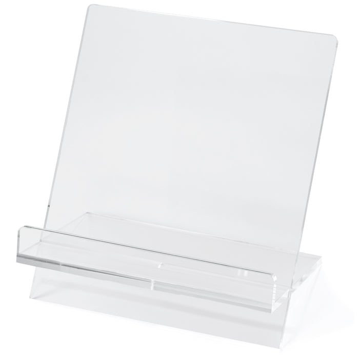 Red Co. Clear Acrylic 2 Piece Cookbook Stand & Recipe Holder for Kitchen Counter, 9.5β x 6β x 11β