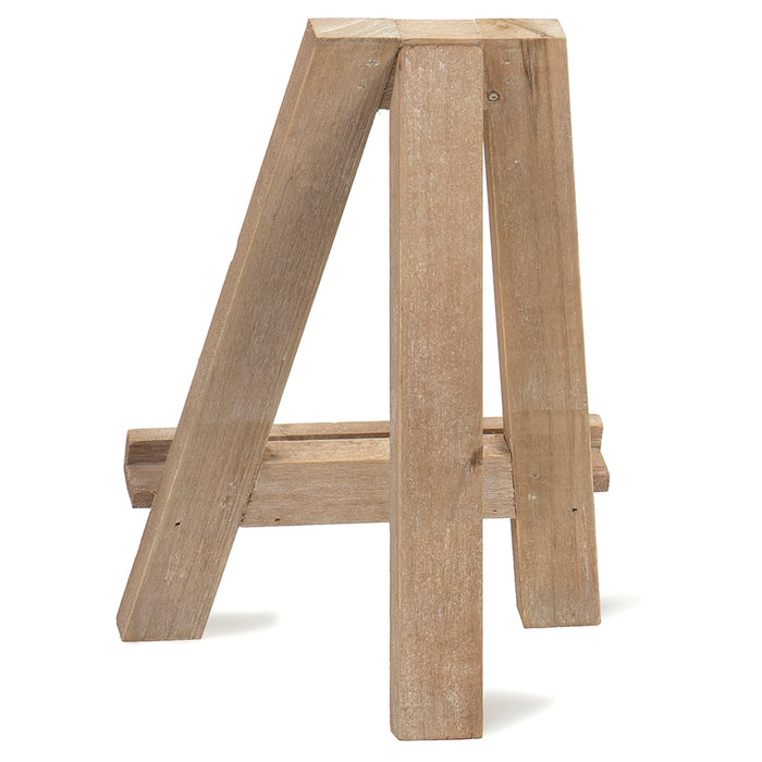 Red Co. 12.5" Tall Natural Wood Tabletop Tripod A-Frame Display Easel Stand and Art Holder, Distressed Brown