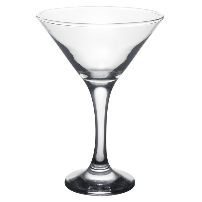 Red Co. Set of 4 Clear Glass Barware, Classic Long Stemmed Martini Cocktail Glasses, 6 oz