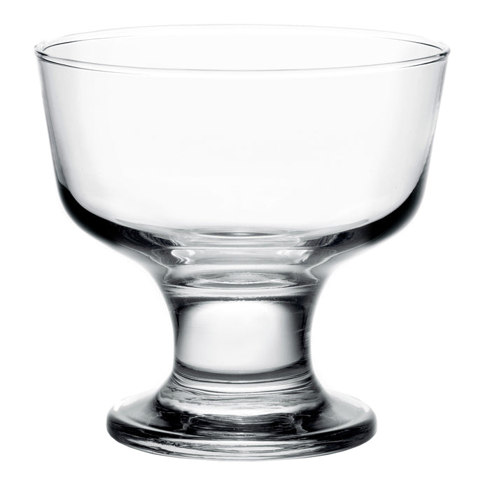 Red Co. Short Stem Clear Glass Tall Dessert Bowls, 6.75 Ounce, Set of 6