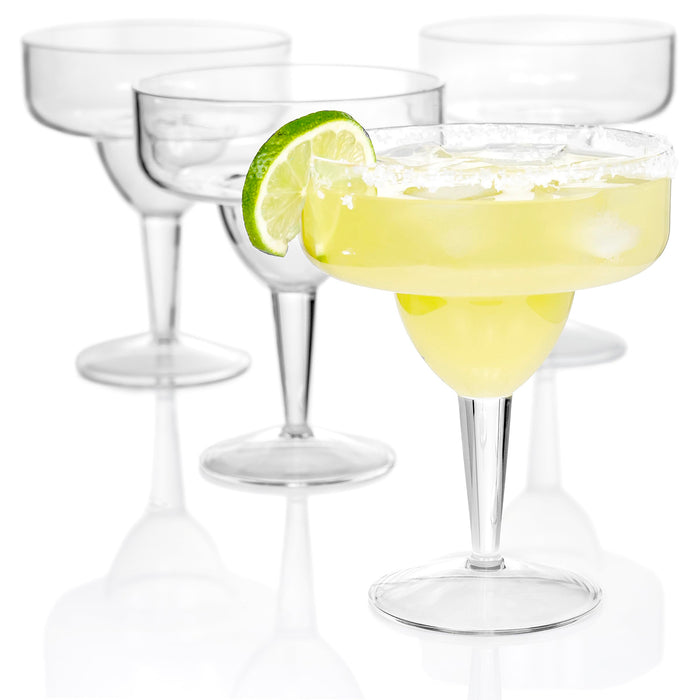 Red Co. Set of 12 Heavy Duty Classic Clear Acrylic 15 Fl Oz Outdoor Margarita Glasses