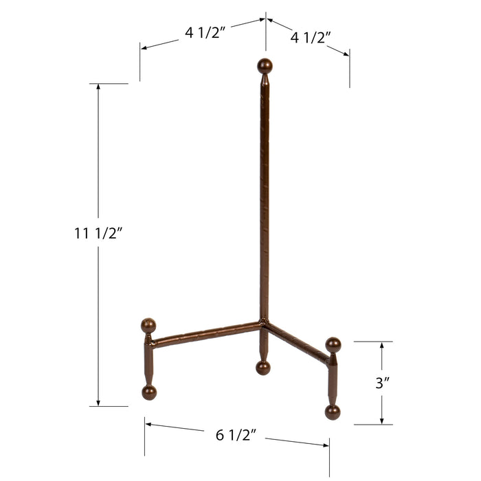 Red Co. Decorative Tripod Plate Stand and Art Holder Easel