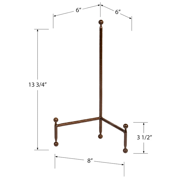 Red Co. Decorative Tripod Plate Stand and Art Holder Easel
