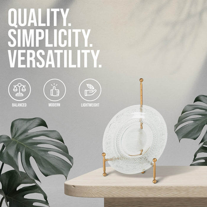 Red Co. Decorative Tripod Plate Stand and Art Holder Easel