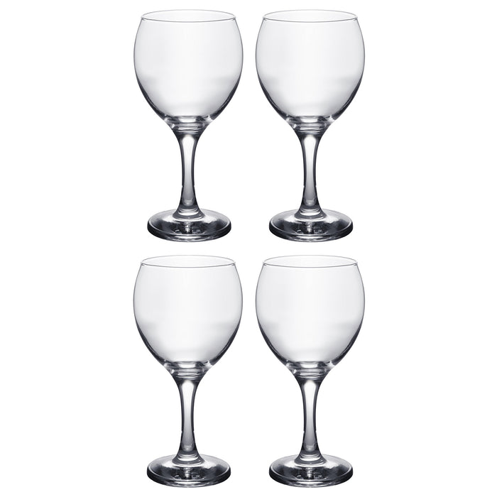 Red Co. Multipurpose Classic Stemmed Clear Wine Glasses, 12.25 fl oz — Set of 4