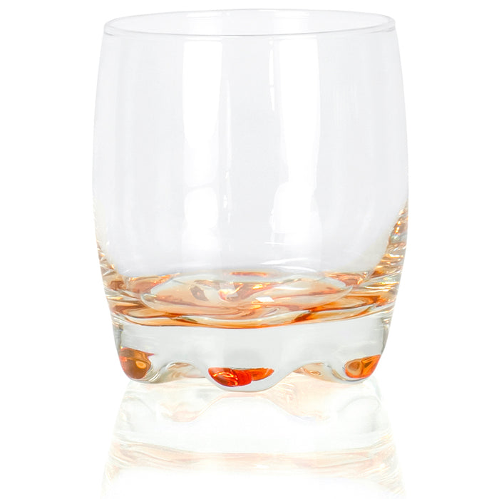 Red Co. Vibrant Splash Water/Beverage Glasses, 9.75 Ounce