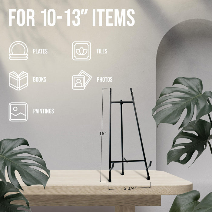 Red Co. Modern Metal Tripod Plate Stand and Art Holder Easel