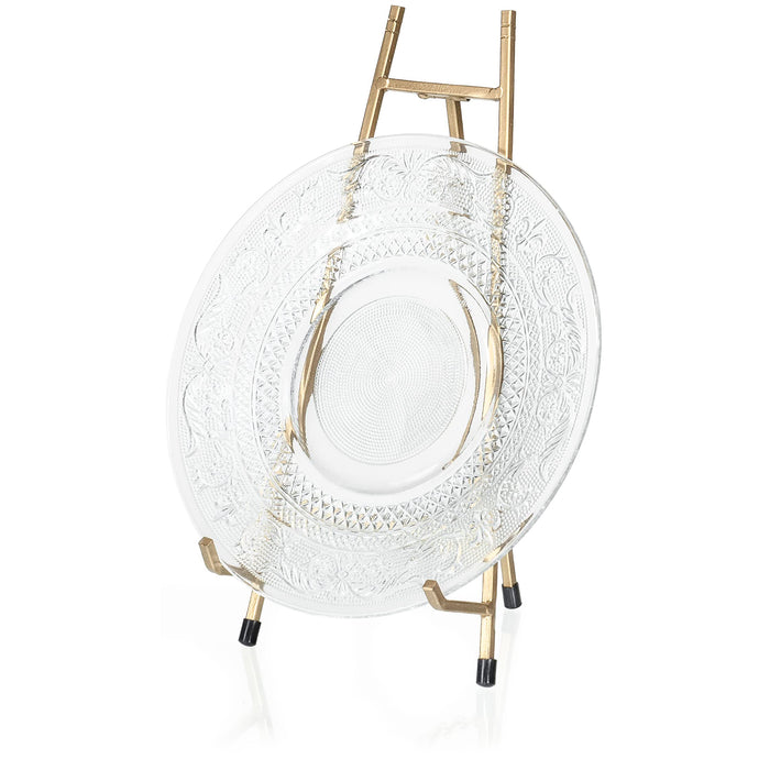 Red Co. Modern Metal Tripod Plate Stand and Art Holder Easel