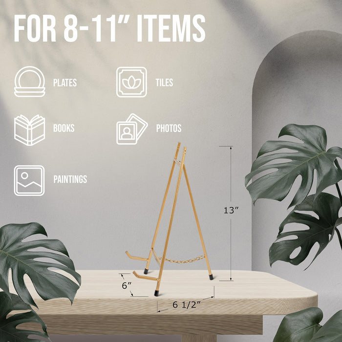 Red Co. Modern Metal Tripod Plate Stand and Art Holder Easel