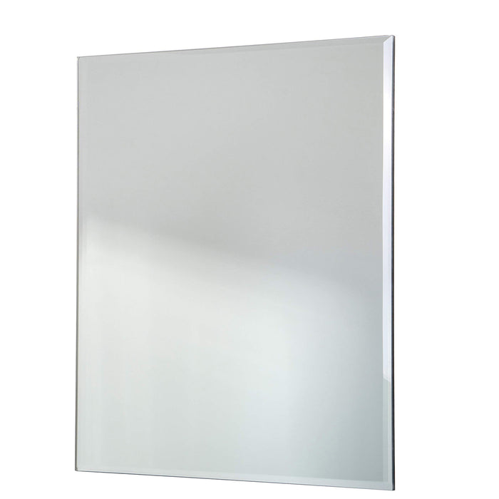 Red Co. Large Decorative Frameless Beveled Edge Wall Hanging Mirror, Rectangular