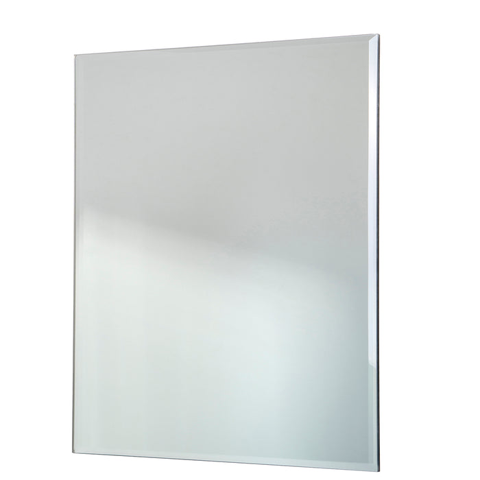 Red Co. Modern Minimalist Rectangular Wall Mirror, Frameless with Beveled Edge, Large