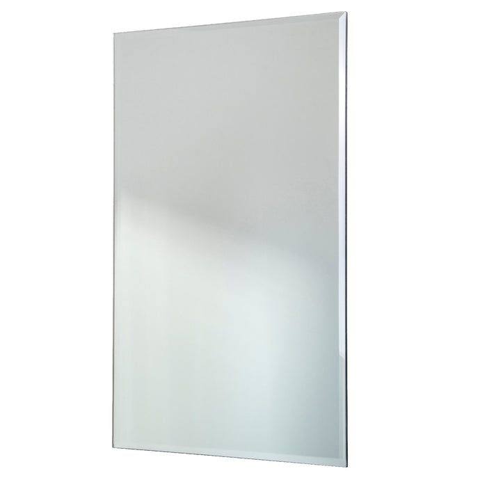 Red Co. Modern Minimalist Rectangular Wall Mirror, Frameless with Beveled Edge, Large