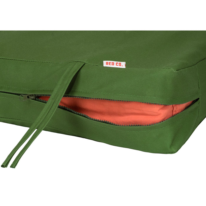 Red Co. 4 Pack Waterproof Outdoor Cushion Seat Cover Replacement with Zipper, Green