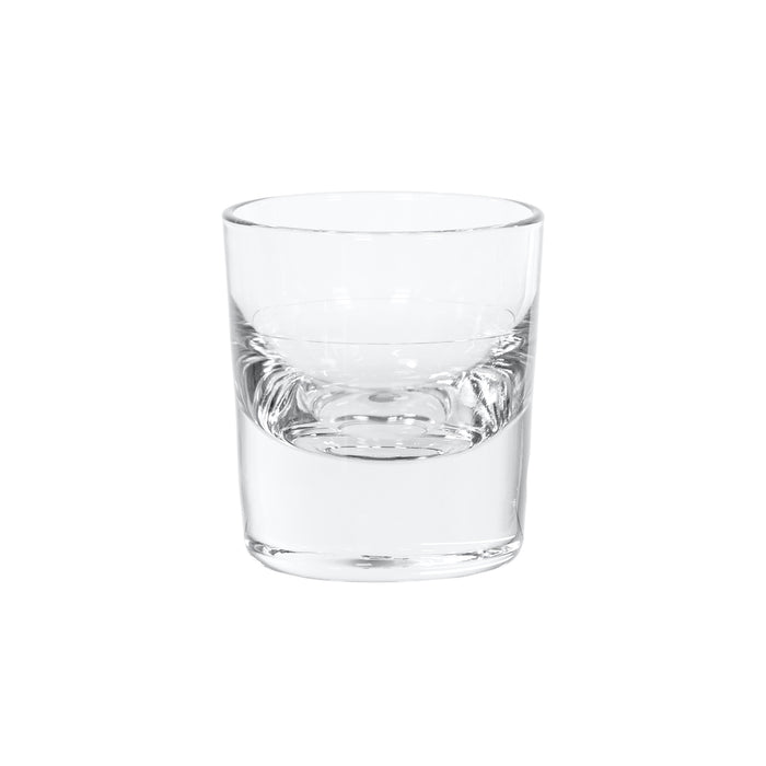 Red Co. Short Heavy Curved Base Clear Shot Glass - Set of 6, 3.25 Oz.