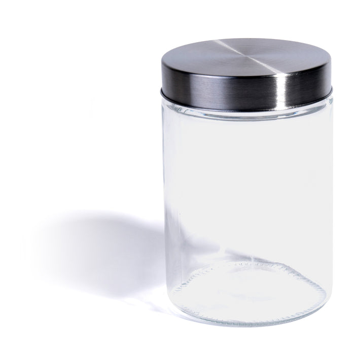 Food Saver Tall Clear Glass Storage Container Jar with Airtight Lid, 50 oz