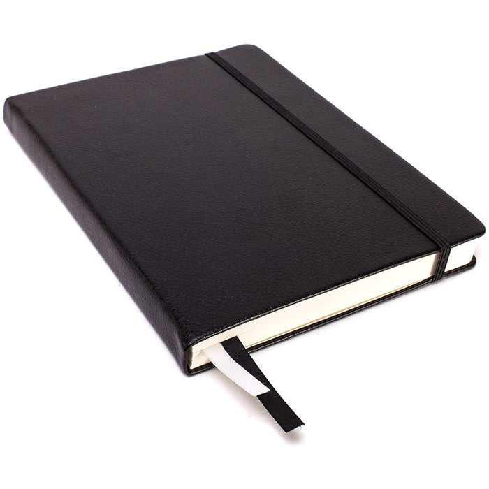 Red Co. Classic Black Hardcover Notebook Journal, 240 Pages, 5"x7"- Lined/Ruled