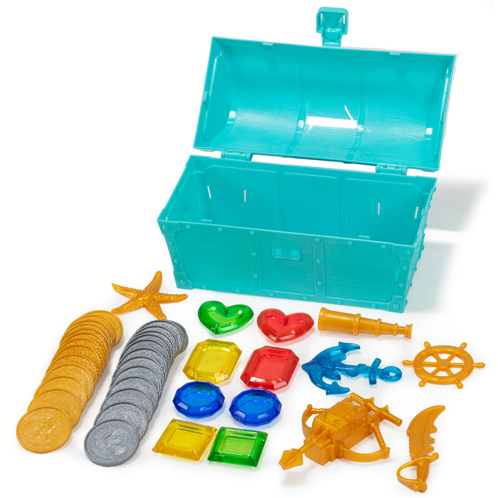 Red Co. Treasure Chest Underwater Swimming Pool Diving Toy with 42 Assorted Accessories