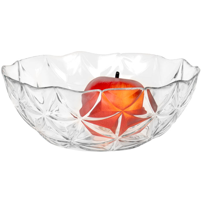 Red Co. Extra Resistant Large Glass Salad Mixing Bowl, 50 Ounces