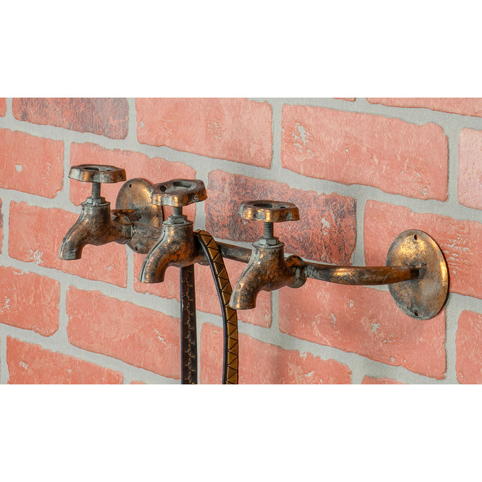 Vintage Rustic Faucet Coat Rack, Wall Mounted Water Spigot Hooks, Towel Hanger