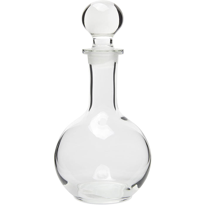 Hand Crafted Glass Liquor Decanter with Stopper, Small, 8 Oz (7.75" H)