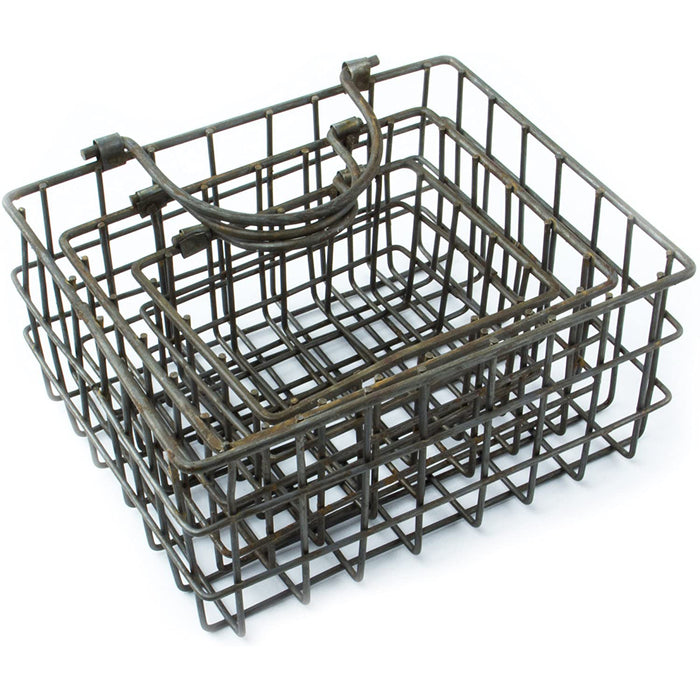 Red Co. Country Style Rectangular Metal Wire Baskets, Set of 3