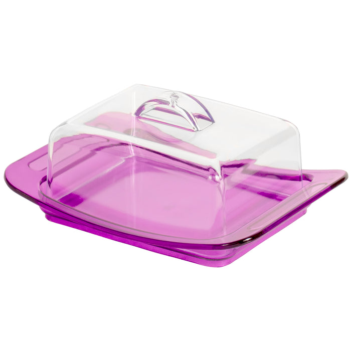 Red Co. BPA-Free Vibrant Color Cheese & Butter Dish with Lid — COLORS VARY