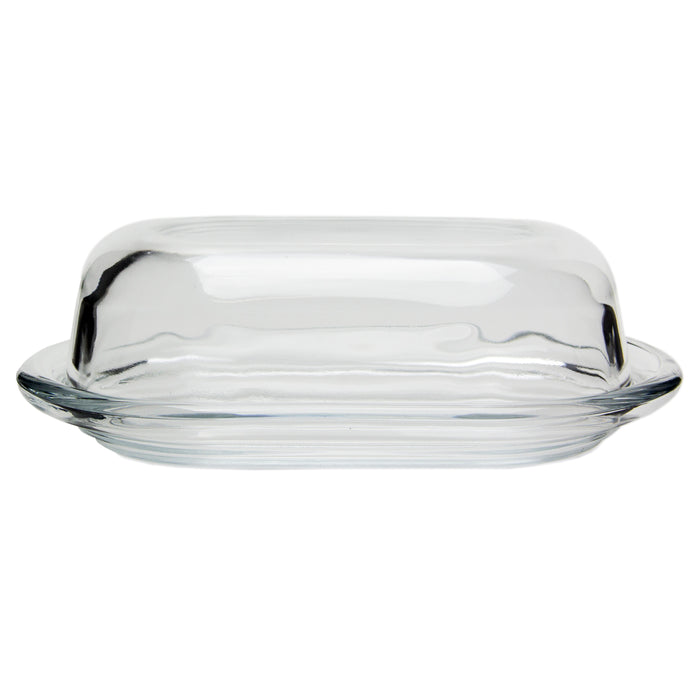 Traditional Glass Butter and Cheese Dish