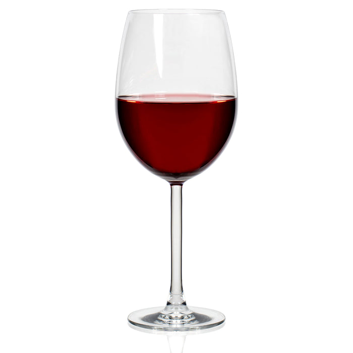 Premium Collection Lead Free Crystal Red Wine Clear Glasses, 24 Ounce - Set of 6