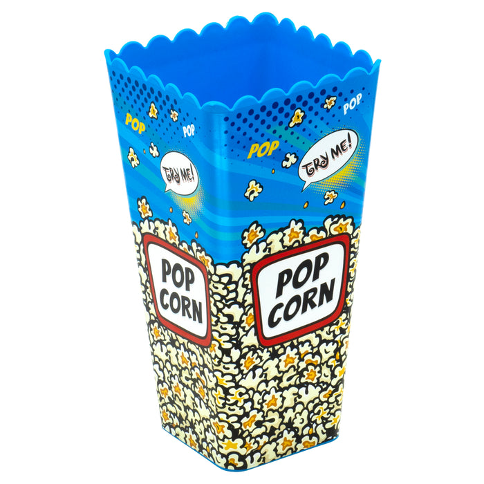 Red Co. Reusable Nesting Movie Theater Themed Popcorn Buckets - Set of 3 Assorted Retro Style Designs