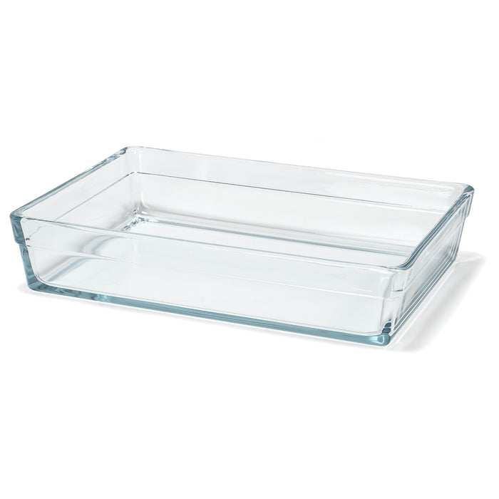 Red Co. 2.6 Quart Clear Borosilicate Glass Rectangular Baking & Serving Dish