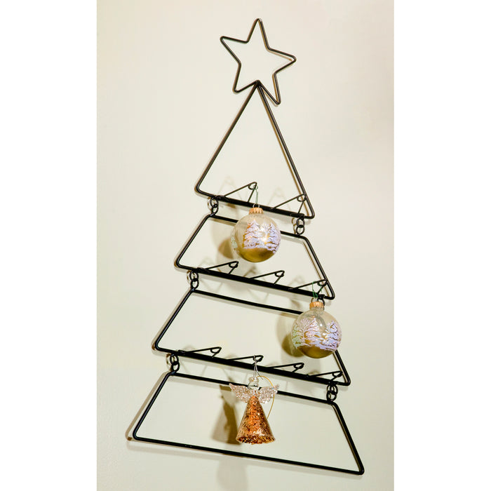 Red Co. Decorative Christmas Tree Wall-Hanging Ornament Display Rack