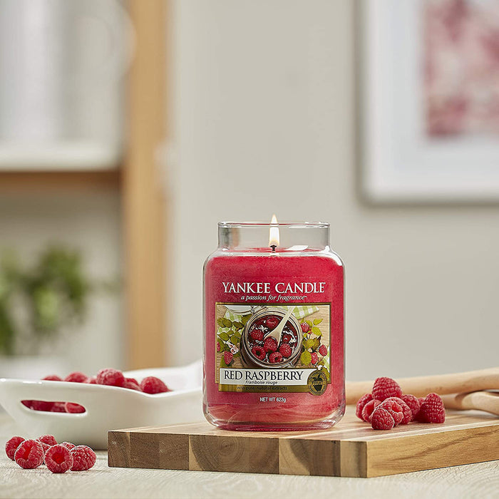 Yankee Candle 5038580062090 Jar Small Red Raspberry YSMRR, One Size