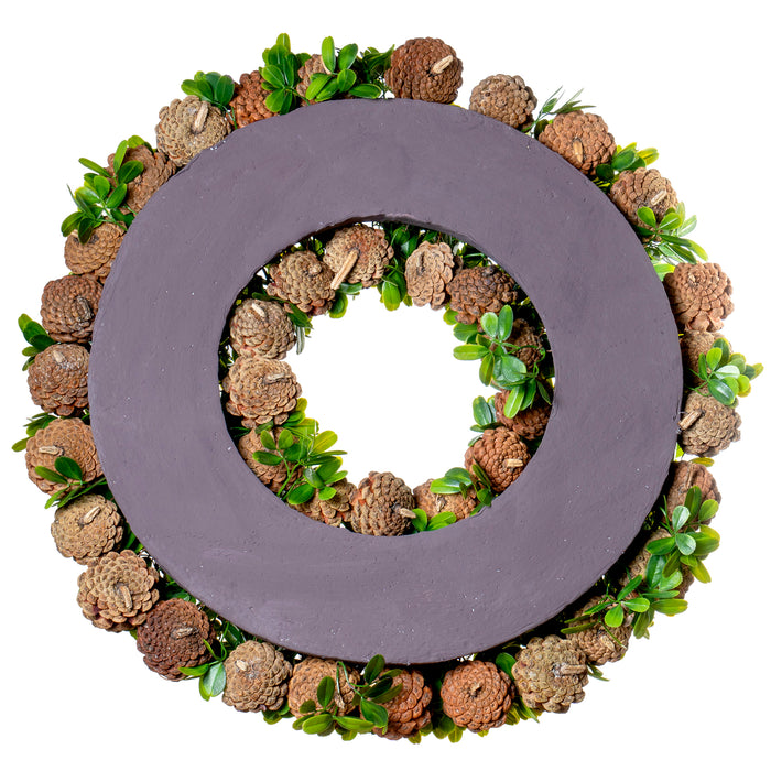 Red Co. 22" Boxwood Wreath, Artificial Home Décor for Fall Winter Spring Summer