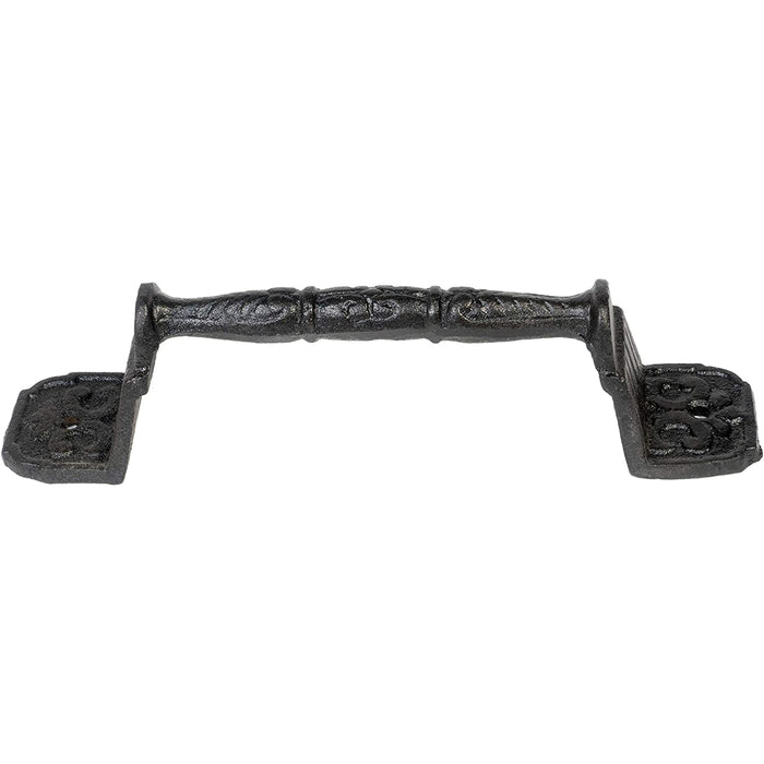 Emporium Victorian Antique Iron Barn Door Handle - Rustic Style Cabinet Pull Grip - 9 inches