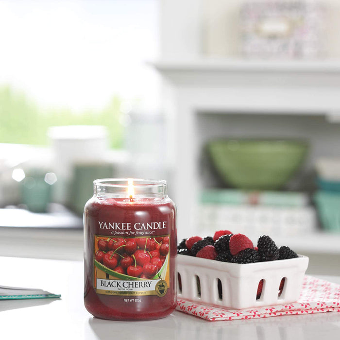 Yankee Candle Jar Small Black Cherry, One Size