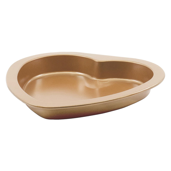 Non-Stick Original Heart-shaped Baking Pan in Copper Finish - 9-Inch