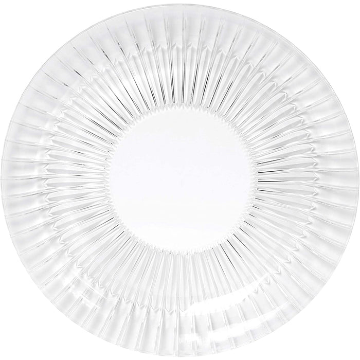 Red Co. Crystal Centerpiece Large Platter, Serving Platter, 12.5"