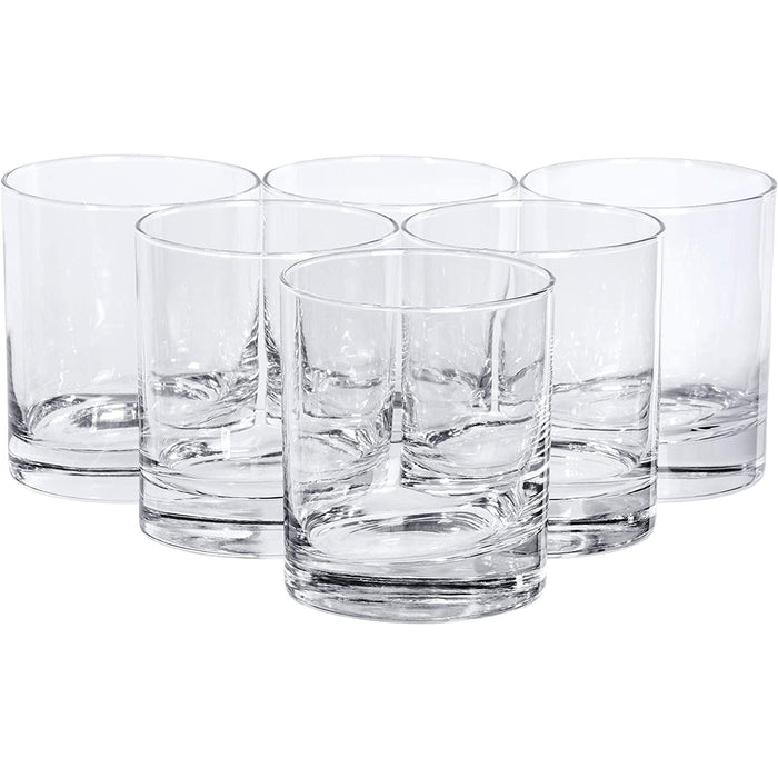 Classic Barware Whiskey Glasses, 10 Oz- Set of 6