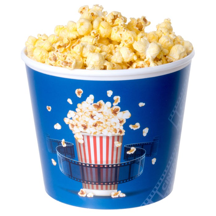 Red Co. Nesting Movie Theather Themed Popcorn Buckets - Set of 4 - Assorted Designs