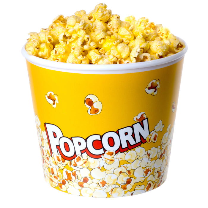 Red Co. Nesting Movie Theather Themed Popcorn Buckets - Set of 4 - Assorted Designs