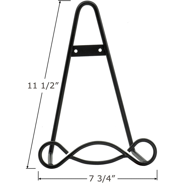 Red Co. Easel Display Rack Stand for Decorative Home Wall, Unique Loop Design