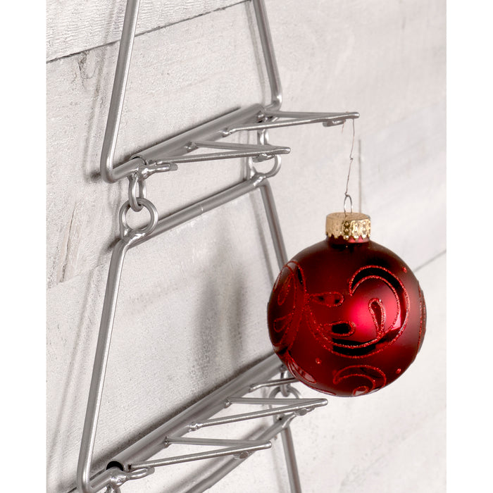 Red Co. Decorative Christmas Tree Wall-Hanging Ornament Display Rack