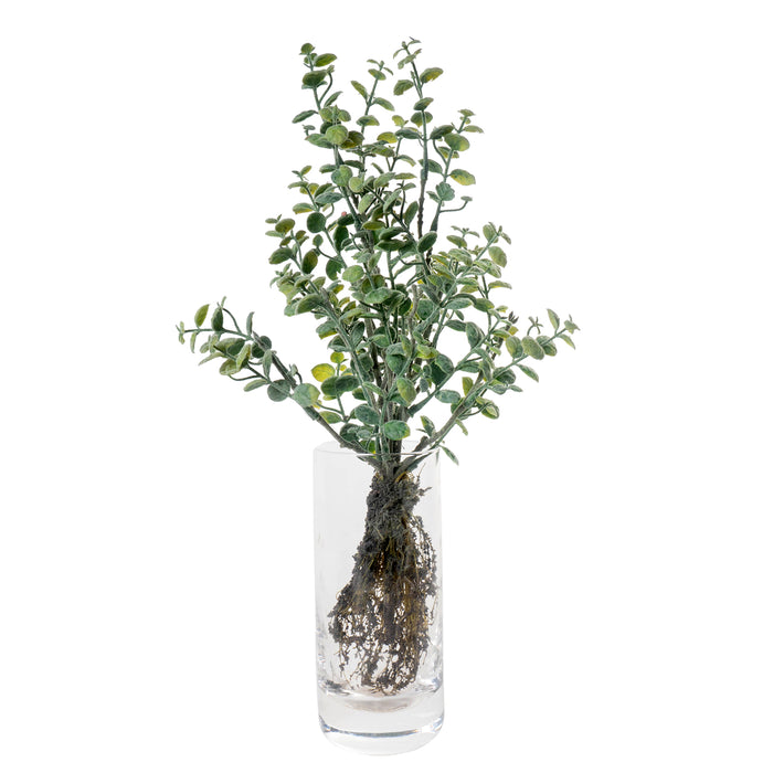 Red Co. Artificial Greenery with Root, Faux Herb Home Décor, 14 Inches