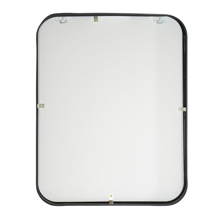 Red Co. Rectangular Wall Accent Mirror with Rounded-Corner Metal Frame, Large