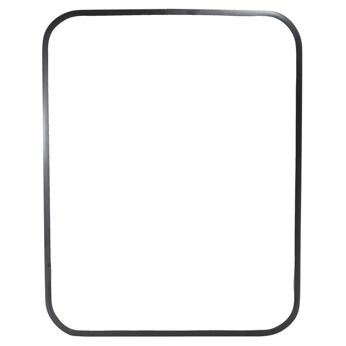 Red Co. Rectangular Wall Accent Mirror with Rounded-Corner Metal Frame, Large