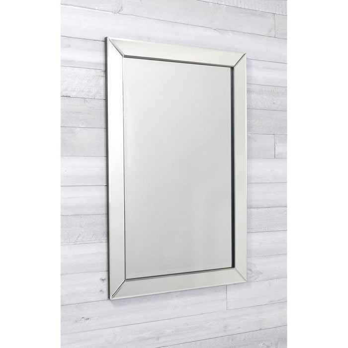 Red Co. Rectangular Wall Accent Mirror with Angled Beveled Mirror Frame, Large